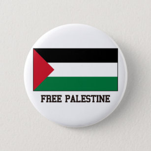 Chapa Redonda De 5 Cm Palestina libre