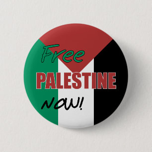 Chapa Redonda De 5 Cm Palestina Libre ahora bandera palestina