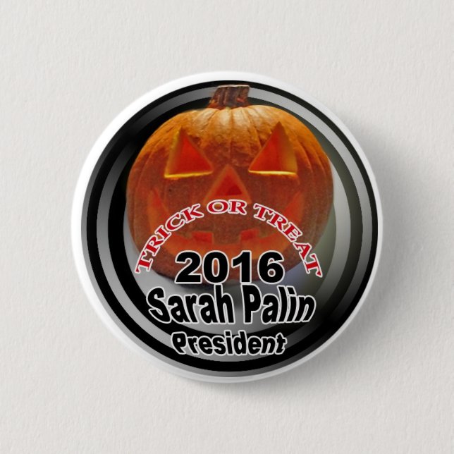 Chapa Redonda De 5 Cm Palin2016Halloween (Anverso)