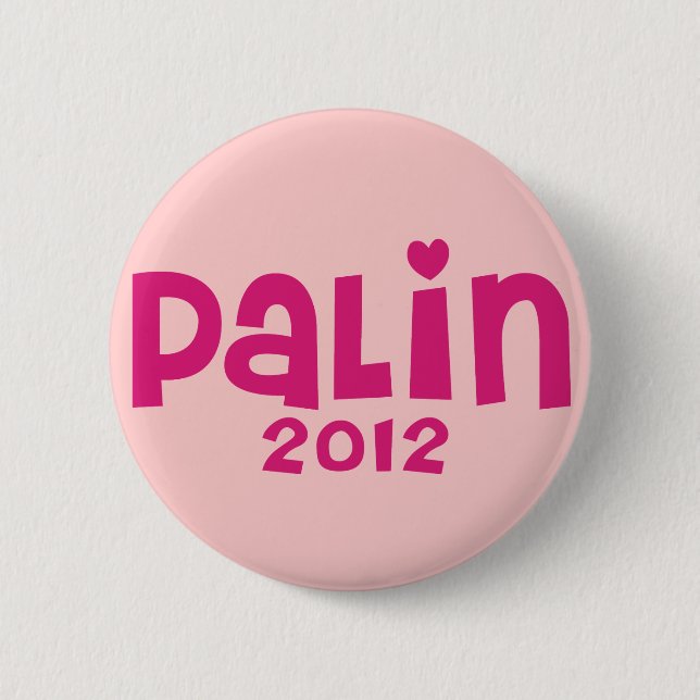 Chapa Redonda De 5 Cm Palin 2012 (Anverso)