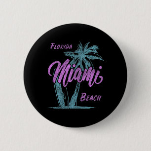 Chapa Redonda De 5 Cm Palmeras de vacaciones de verano familiares en la