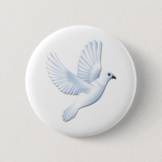 Chapa Redonda De 5 Cm Paloma (Anverso)