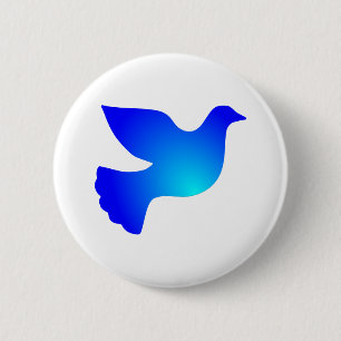 Chapa Redonda De 5 Cm Paloma de paz peace dove