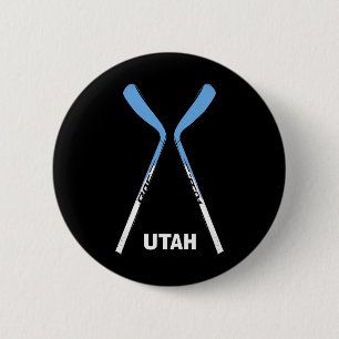 Chapa Redonda De 5 Cm Palos de Hockey de Utah