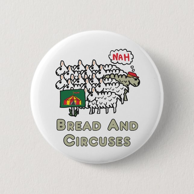 Chapa Redonda De 5 Cm Pan y circo (Anverso)