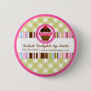 Chapa Redonda De 5 Cm Panadería de la magdalena personalizada