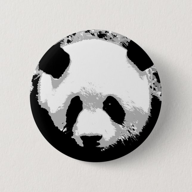 Chapa Redonda De 5 Cm Panda (Anverso)