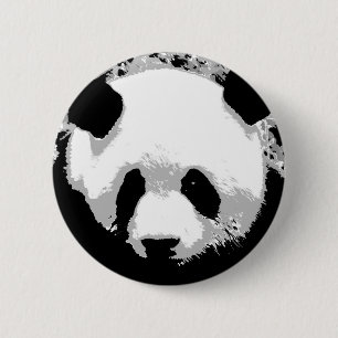Chapa Redonda De 5 Cm Panda