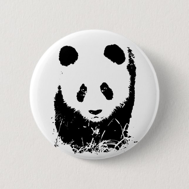 Chapa Redonda De 5 Cm Panda (Anverso)