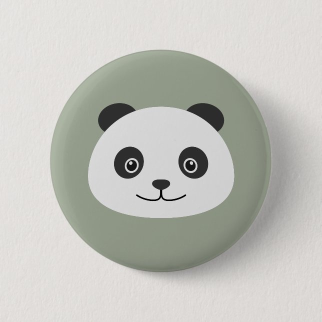 Chapa Redonda De 5 Cm Panda (Anverso)