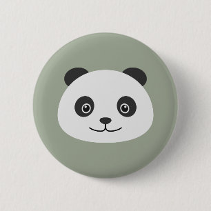 Chapa Redonda De 5 Cm Panda