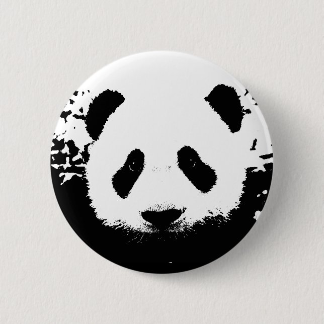 Chapa Redonda De 5 Cm Panda Bear (Anverso)