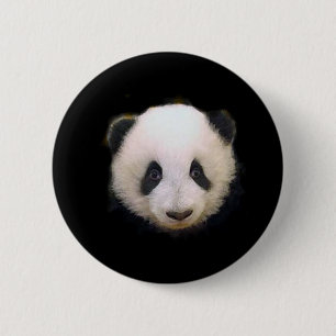 Chapa Redonda De 5 Cm Panda del bebé
