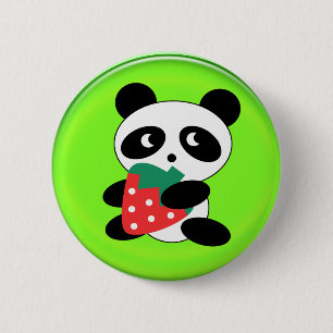 Chapa Redonda De 5 Cm panda gigante