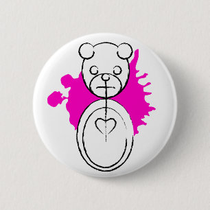 Chapa Redonda De 5 Cm panda splatz.