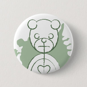 Chapa Redonda De 5 Cm panda splatz.