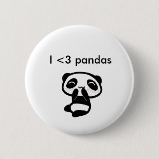 Chapa Redonda De 5 Cm Pandas I <3