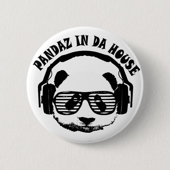 Chapa Redonda De 5 Cm Pandaz en casa de DA (Anverso)