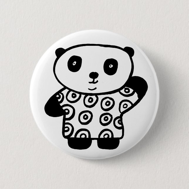 Chapa Redonda De 5 Cm Pandy the Panda (Anverso)