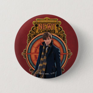 Chapa Redonda De 5 Cm Panel de Art Nouveau permanente de NEWT SCAMANDER™