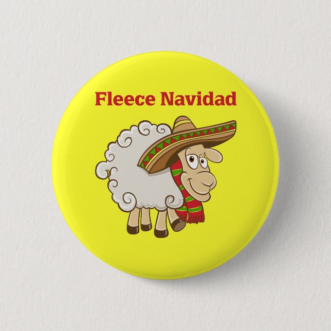 Chapa Redonda De 5 Cm Paño grueso y suave Navidad (Anverso)