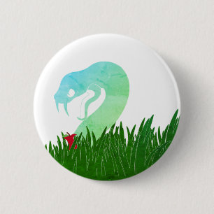 Chapa Redonda De 5 Cm Pañón de serpiente y manzana/