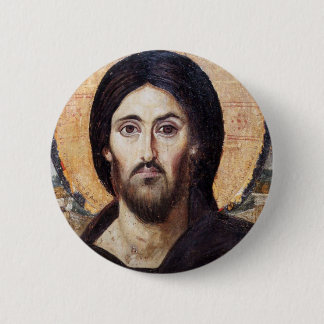 Chapa Redonda De 5 Cm Pantocrador de Cristo