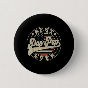 Chapa Redonda De 5 Cm Pap-Pap siempre bandera estadounidense divertido D