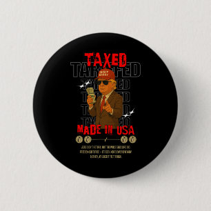 Chapa Redonda De 5 Cm Papá Arancel Funny Trump Diseño – Meme Político A