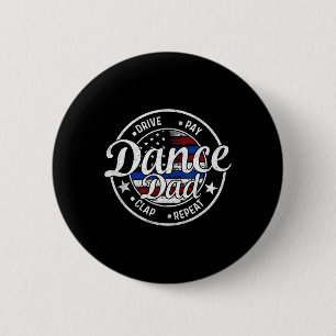 Chapa Redonda De 5 Cm Papá baila bailarina ventilado norteamericana bail