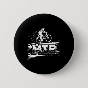 Chapa Redonda De 5 Cm Papá de bicicleta de montaña Bicicleta de montaña 