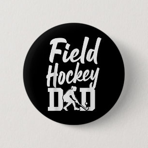 Chapa Redonda De 5 Cm Papá de Hockey sobre Césped Papá de Hockey sobre C