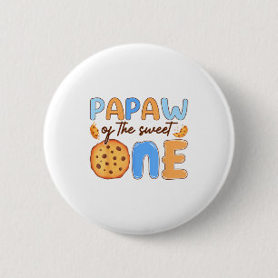 Chapa Redonda De 5 Cm Papá de las galletas y leche de cumpleaños de la d