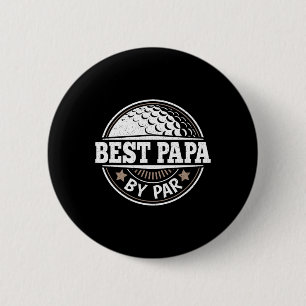 Chapa Redonda De 5 Cm Papa De Par Vintage Golf Player Daddy Dad