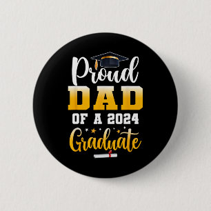Chapa Redonda De 5 Cm Papá De Un Graduado Graduado Graduado Graduado Gra