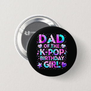 Chapa Redonda De 5 Cm Papá del cumpleaños de K-Pop música coreana