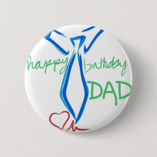 Chapa Redonda De 5 Cm papá del feliz cumpleaños
