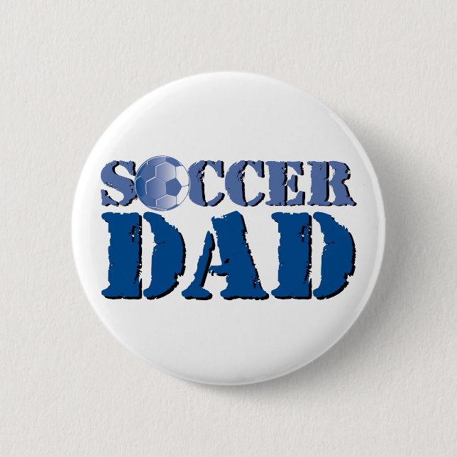 Chapa Redonda De 5 Cm Papá del fútbol (Anverso)