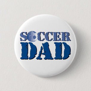 Chapa Redonda De 5 Cm Papá del fútbol
