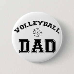 Chapa Redonda De 5 Cm Papá del voleibol