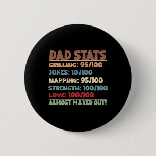 Chapa Redonda De 5 Cm Papá dice que el juego de video Rpg de Gamer Dad e
