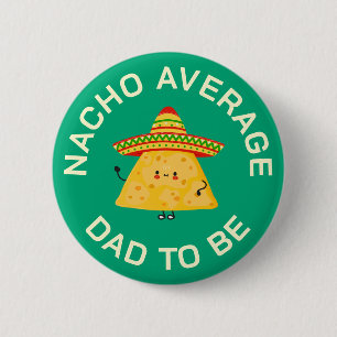 Chapa Redonda De 5 Cm Papá Divertido Personalizado Cumple Bebé Fiesta