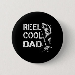 Chapa Redonda De 5 Cm Papá Genial de Pesca Regalo del Día del Padre Cami
