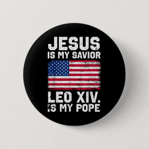 Chapa Redonda De 5 Cm Papa Leo Xiv. - Pope Leo
