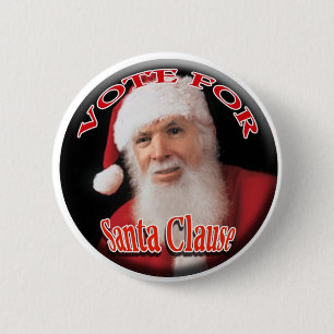 Chapa Redonda De 5 Cm Papá Noel