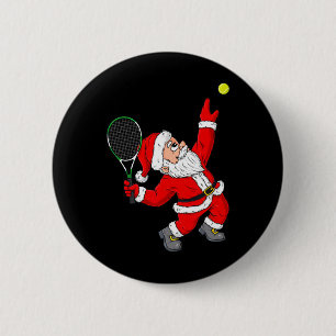 Chapa Redonda De 5 Cm Papá Noel de Navidad Tenis Diversión Niños Niñas K
