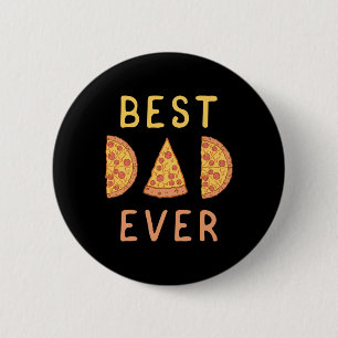 Chapa Redonda De 5 Cm Papá Nunca Pizza Lover Padres Día Papa Padres