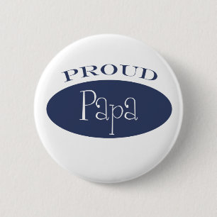 Chapa Redonda De 5 Cm papá orgullosa