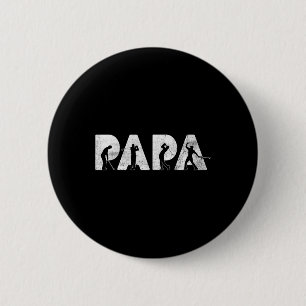 Chapa Redonda De 5 Cm Papá Papa Golf Papá Noel Funny Padres Regalo del D