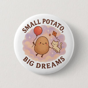 Chapa Redonda De 5 Cm Papa pequeña grandes sueños – Motivación adorable